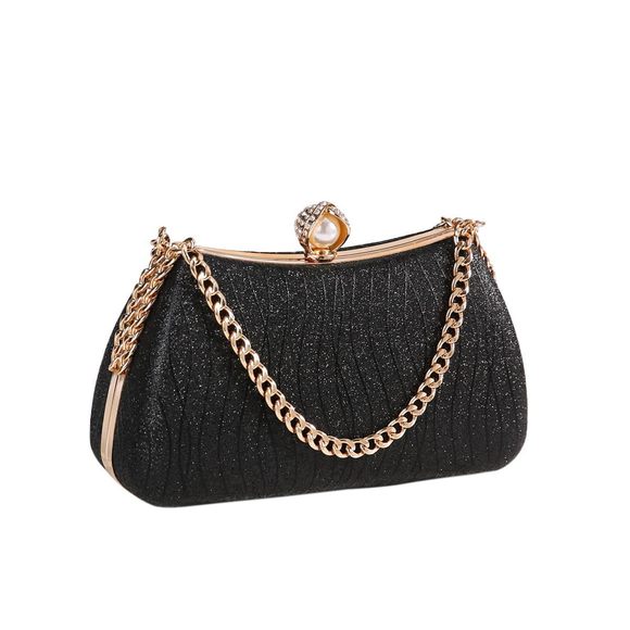 Frosted Glitter Clutch Purses Evening Bag mal Wedding Party V xD - Picture 1 of 6